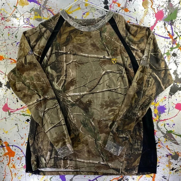 Scent Shield Long Sleeve Camo Hunting Tee 🦌 - Picture 1 of 3